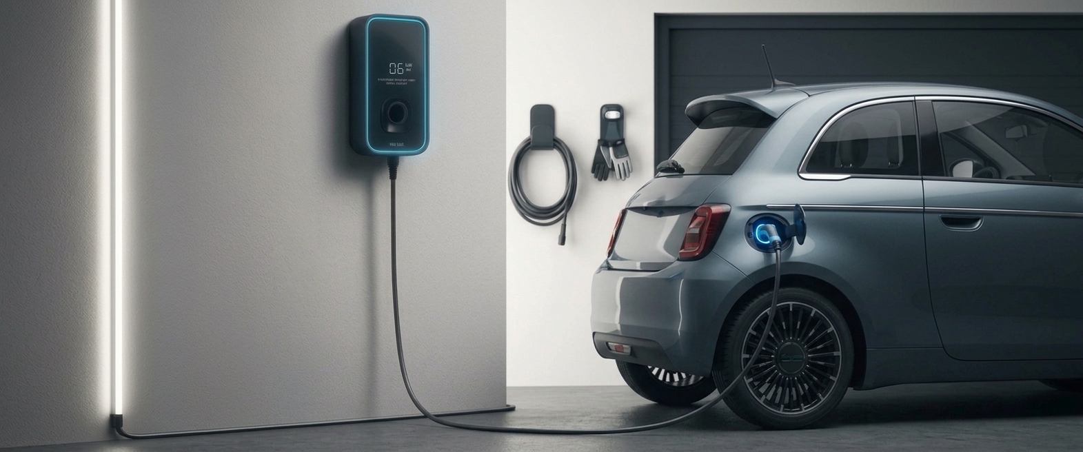 Borne de recharge residentielle